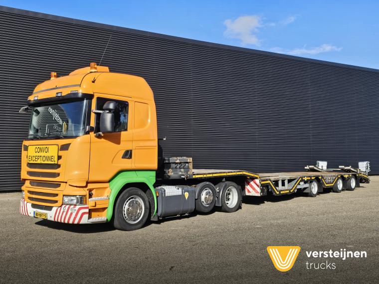 Scania R410 6x2 RETARDER + NOOTEBOOOM SEMI TRAILER